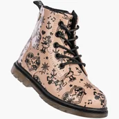 Buty dla dziewczynek - Trzewiki Dziecięce Ekoskóra Ocieplane Na Zamek Zimowe Beżowe Wojtyłko 1Z25061l Beżowy 30 - miniaturka - grafika 1