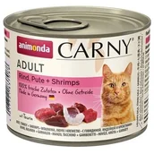 Mokra karma dla kotów - Animonda Cat Carny Adult smak: indyk i krewetki 200g puszka - miniaturka - grafika 1