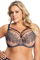 Biustonosze - Gorsenia K695 Allisson granatowy 65M Biustonosz miękki - miniaturka - grafika 1