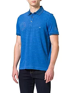 camel active Męska koszulka polo, niebieski (Strong Blue), L - Koszulki męskie - miniaturka - grafika 1
