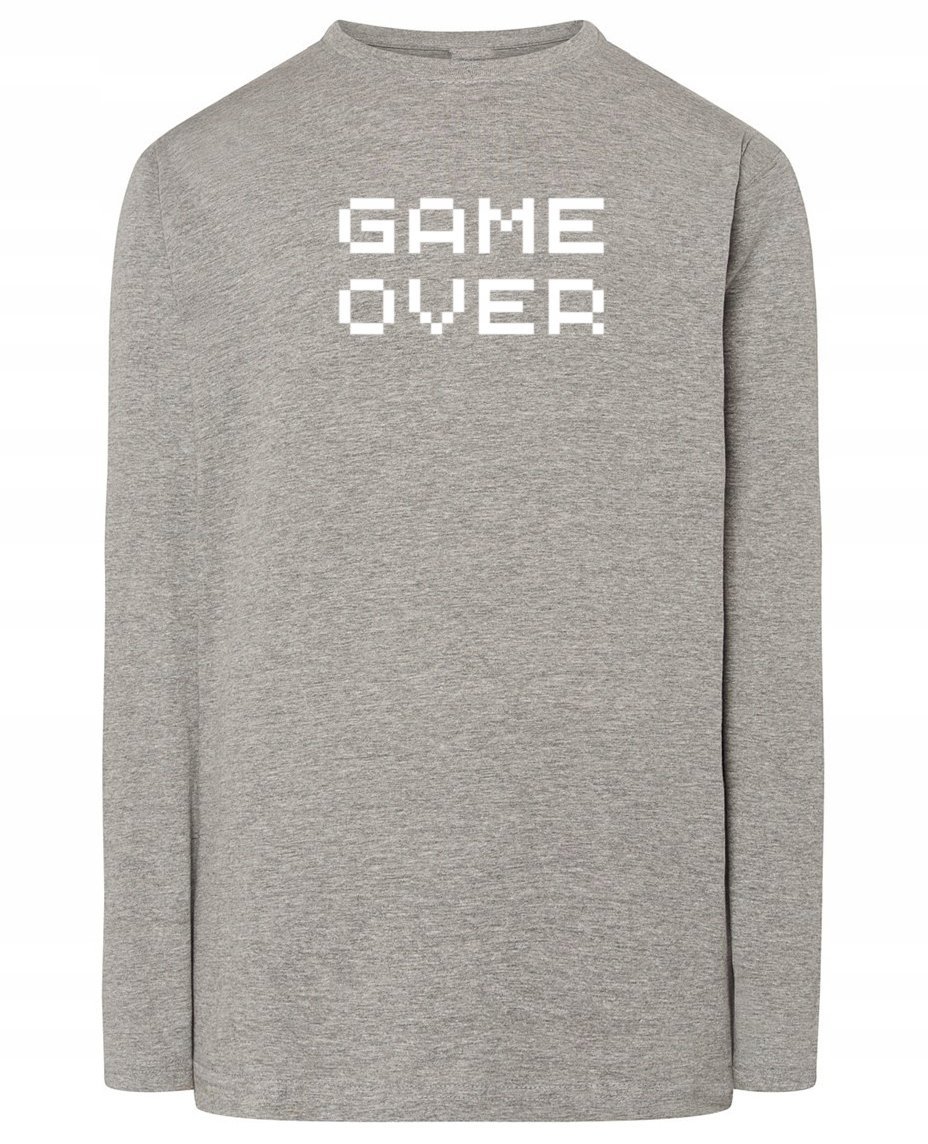 Longsleeve męski nadruk GAME OVER r.L