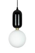 Lampy sufitowe - KingHome Lampa wisząca BOY S Fi 18 czarna - LED, szkło, metal MD10560-1-180.BLACK MD10560-1-180.BLACK MD10560-1-180.BLACK - miniaturka - grafika 1