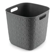 Kosze wiklinowe - Plastikowy koszyk do przechowywania 28x28x27 cm Softex – Curver - miniaturka - grafika 1