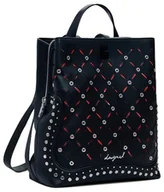 Torebki damskie - Desigual Back_Yankee, Akcesoria PU Backpack Mini Women, Medium, Czarny (Black), M - miniaturka - grafika 1