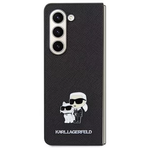 Etui Karl Lagerfeld KLHCZFD5SAKCNPK Samsung Galaxy Z Fold5 hardcase Saffiano Karl&Choupette Pin czarny/black - Etui i futerały do telefonów - miniaturka - grafika 3