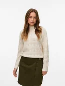 Swetry damskie - Vero Moda Sweter w kolorze kremowym - miniaturka - grafika 1
