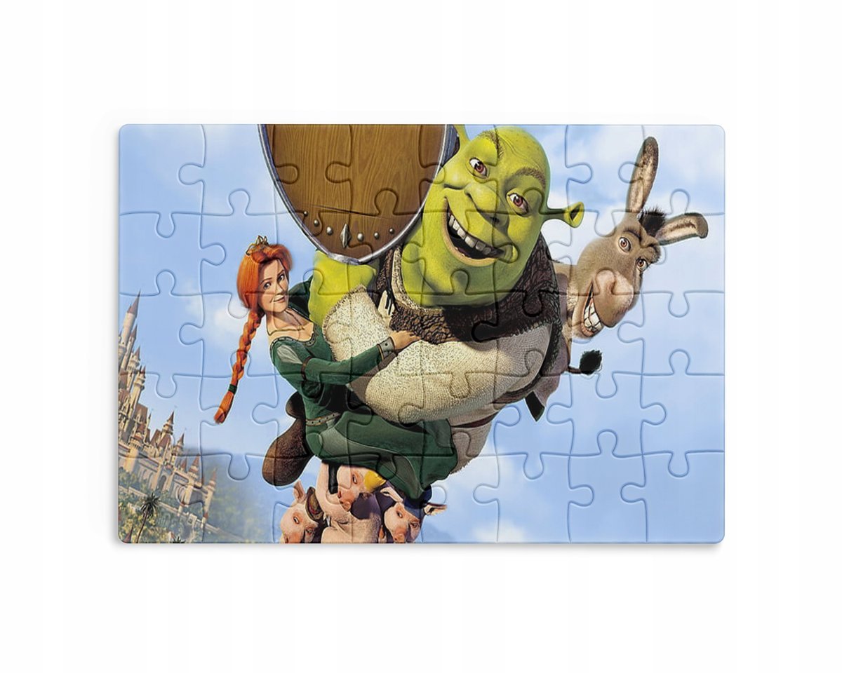 Puzzle 30/70/96/110 Elementów Sublimacja + Eko Pudełko Shrek Różne Grafiki