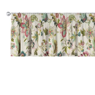 Dekoria Lambrekin na taśmie marszczącej kolorowe kwiaty na jasnym tle 390 × 40 cm Londres 397-122-00 - Zasłony - miniaturka - grafika 1