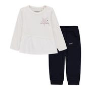 Bluzki damskie - Esprit, Komplet dziewczęcy, bluzka + spodnie dresowe, rozmiar 92 - miniaturka - grafika 1