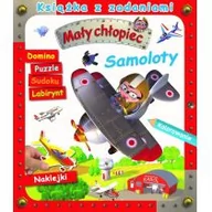 Kolorowanki, wyklejanki - Olesiejuk Sp. z o.o. Mały chłopiec. Książka z zadaniami. Samoloty - Agathe Clair - miniaturka - grafika 1