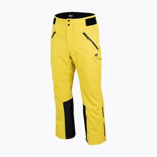 Spodnie narciarskie męskie 4F żółte H4Z22-SPMN006 xxl - Spodnie narciarskie - miniaturka - grafika 1