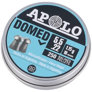 Śrut Apolo Domed 5.51 mm, 250 szt. 1.15g/18.0gr (19911-1) - Amunicja do wiatrówek - miniaturka - grafika 1