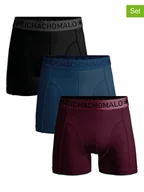 Majtki męskie - Muchachomalo Bokserki (3 pary) w kolorze granatowo-bordowo-czarnym - miniaturka - grafika 1