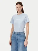 Koszulki i topy damskie - Calvin Klein T-Shirt Hero Logo K20K205448 Niebieski Regular Fit - miniaturka - grafika 1