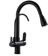 Baterie kuchenne - Bateria kuchenna retro z możliwością podłączenia filtra MILENE złota - czarny - miniaturka - grafika 1