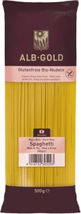 ALB-GOLD MAKARON KUKURYDZIANO - RYŻOWY SPAGHETTI BIO BEZGLUTENOWY 500 - Makaron - miniaturka - grafika 1