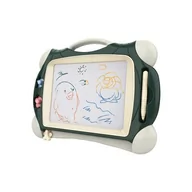 Tablice dla dzieci - Inna marka Znikopis Tablica Magnetyczna Kolorowa + 2 Stempelki Zielony - miniaturka - grafika 1