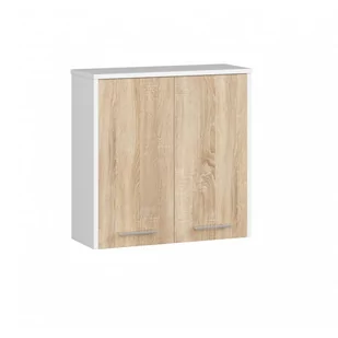 SZAFKA WISZĄCA W 60 cm FIN 2D SONOMA / BIAŁA - Szafki łazienkowe - miniaturka - grafika 1