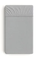 Prześcieradła dla dzieci - Prześcieradło frotte z gumką do łóżeczka 120x60cm - szare - miniaturka - grafika 1