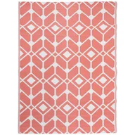 Dywany zewnętrzne - Dywan zewnętrzny 160 x 220 cm geometria bordowy - miniaturka - grafika 1