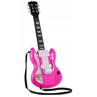 Instrumenty smyczkowe - eKids Barbie Gitara dla dzieci z wbudowaną muzyką i drążkiem Whammy - Zabawka muzyczna dla fanów Barbie zabawki dla dziewczyn - miniaturka - grafika 1