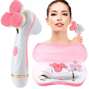 Szczoteczka Soniczna DO TWARZY Masażer 3w1 + ETUI AE-878A różowy - Szczoteczki do twarzy - miniaturka - grafika 1