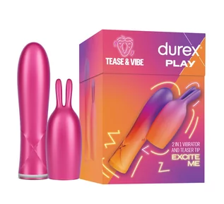 Wibratory i masażery - Durex Play Bunny 2in1 Vibrator - grafika 1