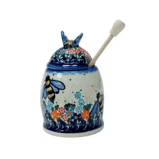 Ceramiczny pojemnik na miód Ceramika Bolesławiec - Pojemniki kuchenne - miniaturka - grafika 1