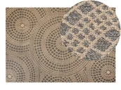 Dywany - Dywan z juty 160x230 cm beżowy z szarym ARIBA - miniaturka - grafika 1