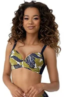 Stroje kąpielowe - Kris Line Paros brassiere granatowy biustonosz kąpielowy - miniaturka - grafika 1