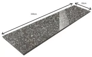 Parapet Stopnica granitowa brązowa polerowana G664 150x33x2 Królewski Brąz - Kostki brukowe i krawężniki - miniaturka - grafika 1