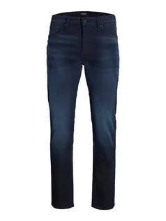 Spodnie męskie - Jack & Jones Dżinsy - Slim fit - w kolorze granatowym - grafika 1