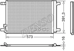 CHŁODNICA KLIMATYZACJI DENSO DCN32066 5Q0816411N AUDI SEAT - Chłodnice - miniaturka - grafika 1