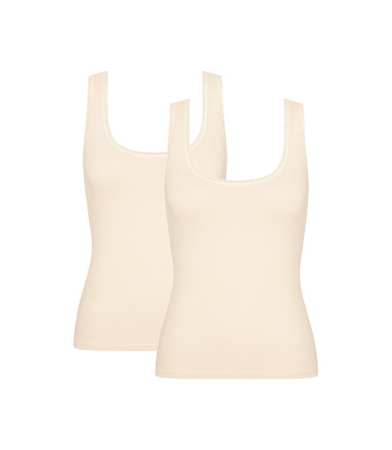 Sloggi, 2 x Koszulka damska sloggi GO Tank Top C2P, rozmiar XS