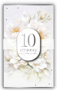 Kartka z ŻYCZENIAMI z okazji 10 Rocznicy Ślubu - CYNOWA 10 Rocznica Ślubu - Kartki okolicznościowe i zaproszenia - miniaturka - grafika 1