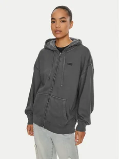 Vans Bluza Everyday VN000GGB Czarny Oversize - Bluzy damskie - miniaturka - grafika 1