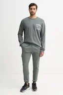 Dresy męskie - Fila dres bawełniany kolor szary FPW1226 - miniaturka - grafika 1