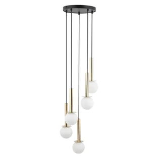 Wisząca lampa Daisy 40771 Sigma bubbles sople do jadalni złota biała - Lampy sufitowe - miniaturka - grafika 1