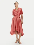 Sukienki - Swing Sukienka koktajlowa 5AJ04000 Pomarańczowy Regular Fit - miniaturka - grafika 1