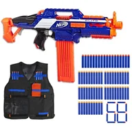 Zabawki militarne - Zestaw Pistolet Nerf N-Strike Elite Rapidstrike CS-18 + kamizelka + 50 strzałek - miniaturka - grafika 1