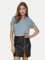 Koszulki i topy damskie - ONLY T-Shirt Moster 15106662 Niebieski Regular Fit - miniaturka - grafika 1