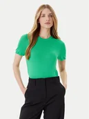 Swetry damskie - Calvin Klein Sweter LV044A307G Zielony Regular Fit - miniaturka - grafika 1