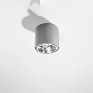 Lampy sufitowe - Plafon QIOLI szary LED 4000K - 12x12x11cm Sollux - miniaturka - grafika 1