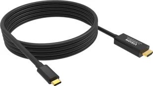 8K bei 60 Hz - USB-C 3.1 m zu HDMI m - Aussendurchmesser 4,5 mm - 48 Gbps - 32 AWG - 2 m - schwarz - Kable - miniaturka - grafika 1