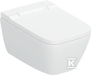 Miska myjąca z funkcją higieny intymnej AquaClean Sela Square, wisząca miska WC, biały - Miski WC - miniaturka - grafika 1