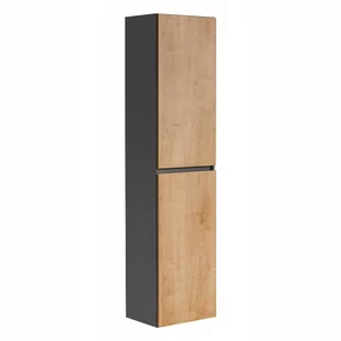 Comad Monako Grey Oak szafka 170 cm boczna wysoka wisząca Diamentowy Szary/Dąb Hamilton MONAKOGREYOAK800-FSC - Szafki łazienkowe - miniaturka - grafika 1
