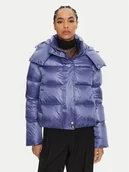 Kurtki damskie - Patrizia Pepe Kurtka puchowa 2O0050 A9M0 Fioletowy Regular Fit - miniaturka - grafika 1