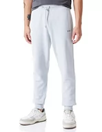 Spodenki męskie - BOSS Męskie spodnie do biegania Sefadelong Relaxed-Fit z bawełny o strukturze French Terry, Light/Pastel Grey50, S - miniaturka - grafika 1
