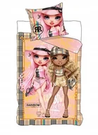 Pościel dla dzieci - Pościel Dziecięca 160x200 cm Rainbow High Laleczki Dla Dziewczynki Bawełna - miniaturka - grafika 1