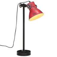 Lampy stojące - vidaXL Lampa stołowa, 25 W, postarzany czerwony, 15x15x55 cm, E27 - miniaturka - grafika 1